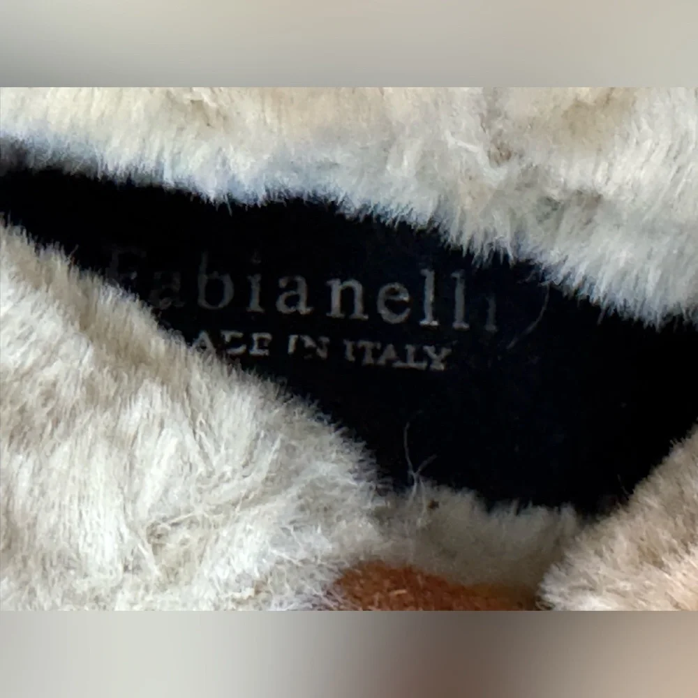 NEW Fabianelli Woman's Cognac Brown Chelsea Leather Boots Size 9 - Picture 8 of 9